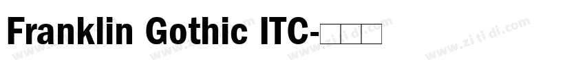 Franklin Gothic ITC字体转换